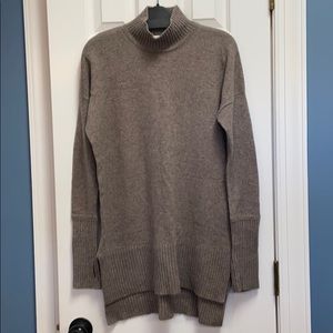 Cynthia Rowley sz M caramel cashmere tunic sweater